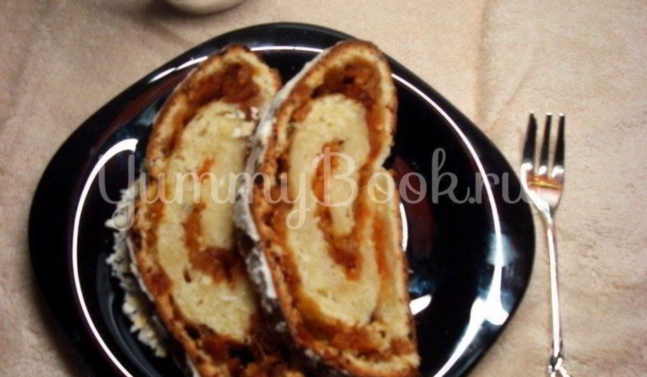 Рецепт абрикосовый рулет