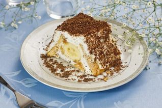 Десерт Банановый домик