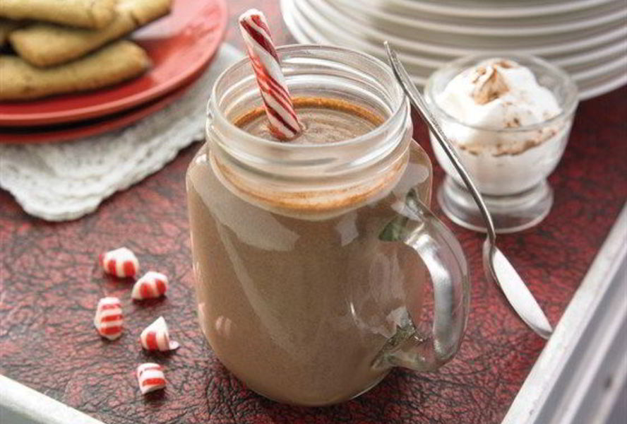 Горячий шоколад с перечной мятой