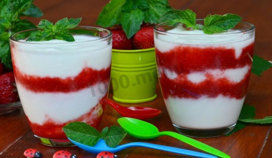 Рецепт йогурт клубничный
