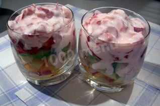 Йогурт с мандаринами