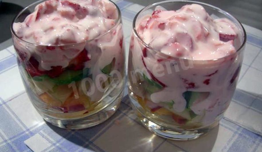 Рецепт йогурт с мандаринами