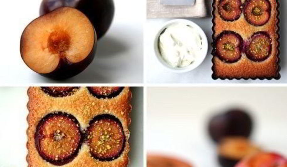 Рецепт клафути с шоколадом и сливами