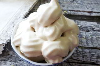 Белковый крем с кофейной карамелью