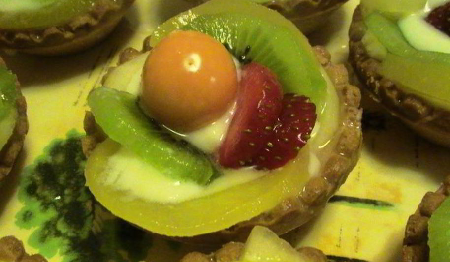 Рецепт фруктовые корзинки с заварным кремом