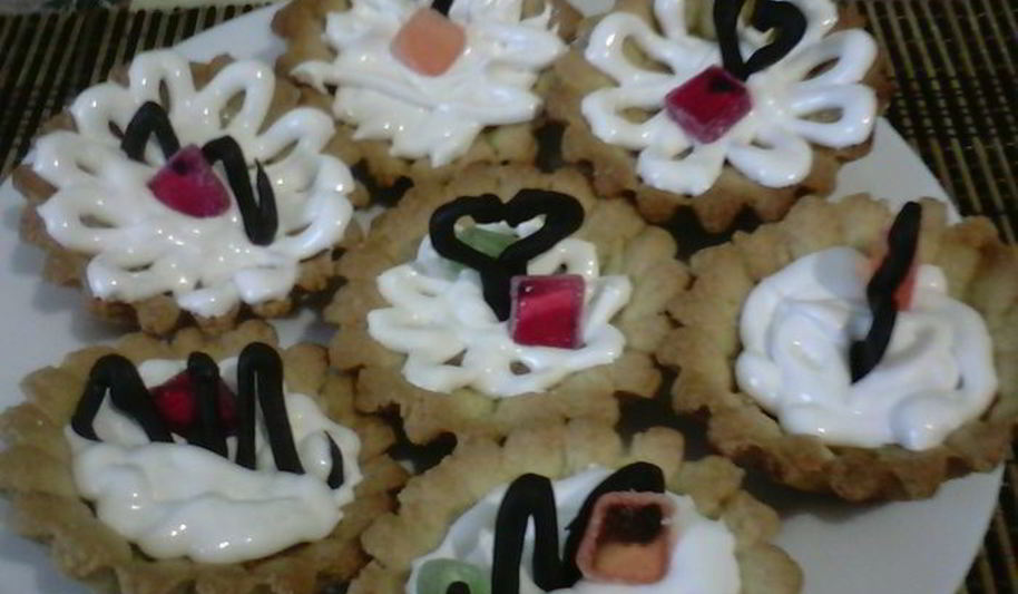 Рецепт корзиночки с кремом