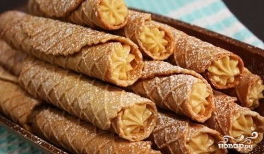 Рецепт крем для вафельных трубочек