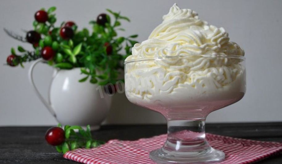 Рецепт крем из сливок и сахарной пудры