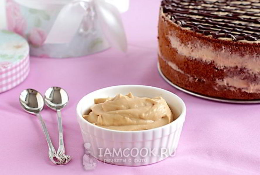 Крем из сметаны и сгущенки для торта