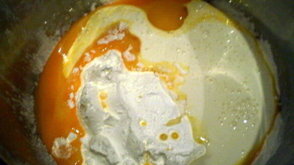 ШАГ 3. малиновый десерт с кремом патисьер и штрейзелем