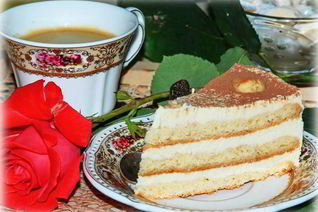 Пляцок с заварным творожным кремом