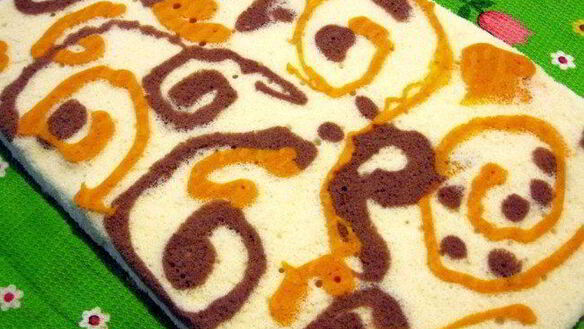 ШАГ 8. рулет бисквитный с творожным кремом