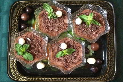 Шоколадный крем из манной крупы