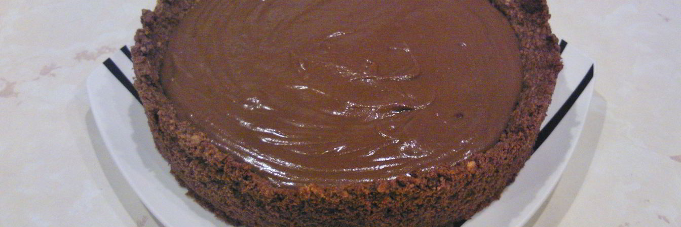 Шоколадный пай с шоколадным кремом