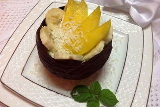 Шоколадные чашечки с ореховым кремом