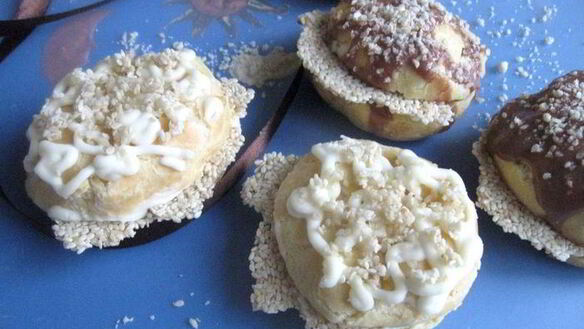 ШАГ 7. шу кунжутные облачка с лимонным кремом