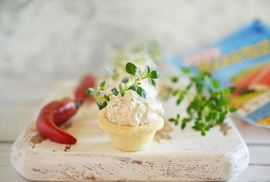 Творожно-крабовый крем