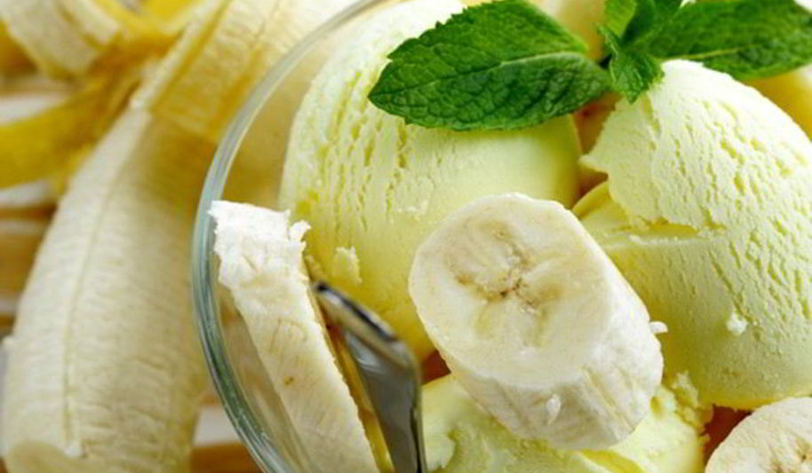 Рецепт банановое мороженое с сахарной пудрой