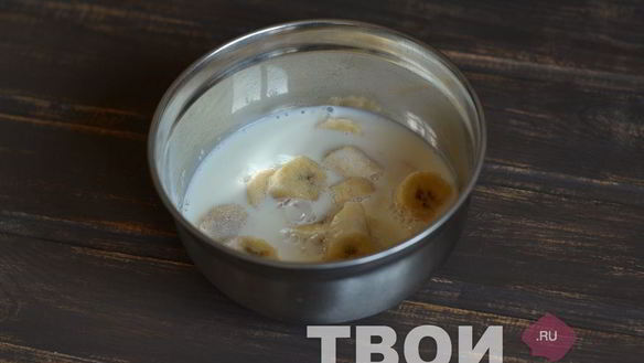 ШАГ 3. быстрое банановое мороженое с шоколадом