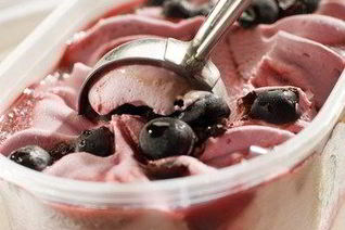 Быстрое черничное мороженое