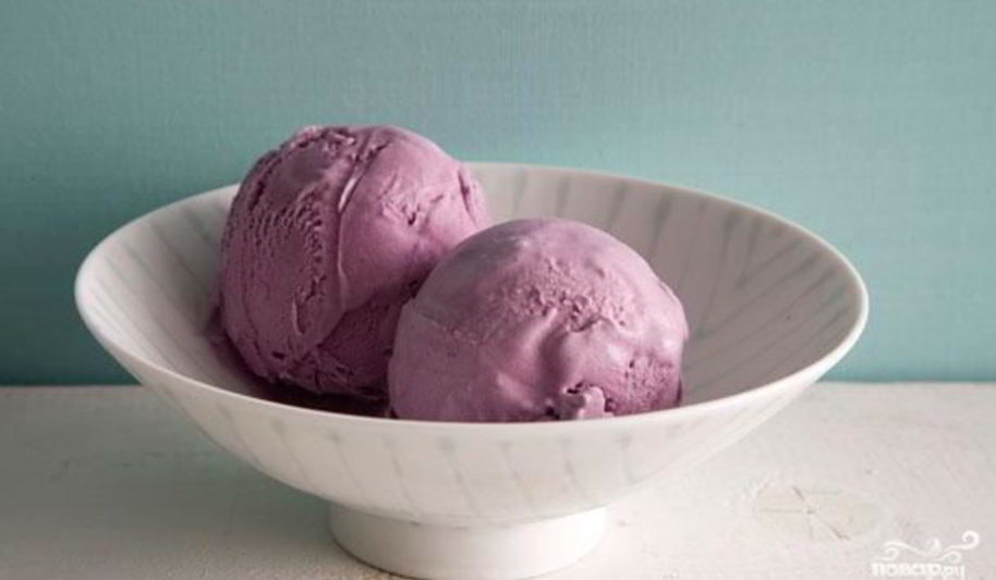 Рецепт черничное мороженое