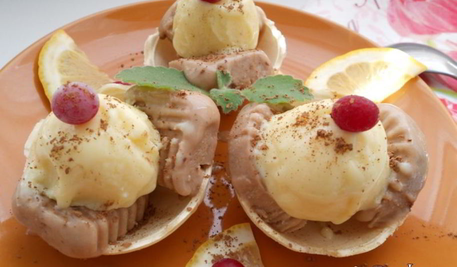 Рецепт домашнее мороженое на сливках и сметане