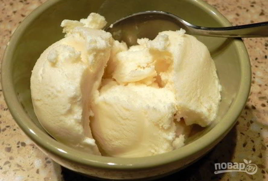 Домашнее мороженое со сгущенкой