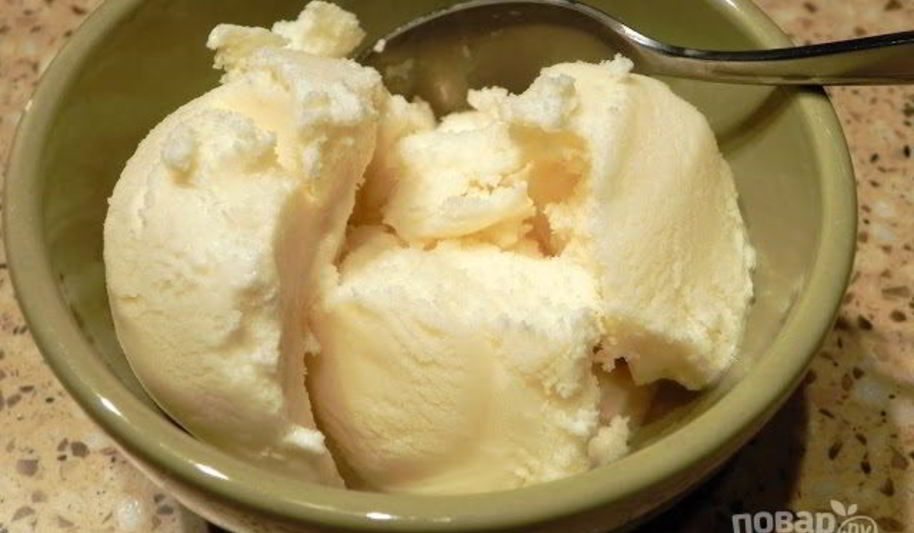 Рецепт домашнее мороженое со сгущенкой