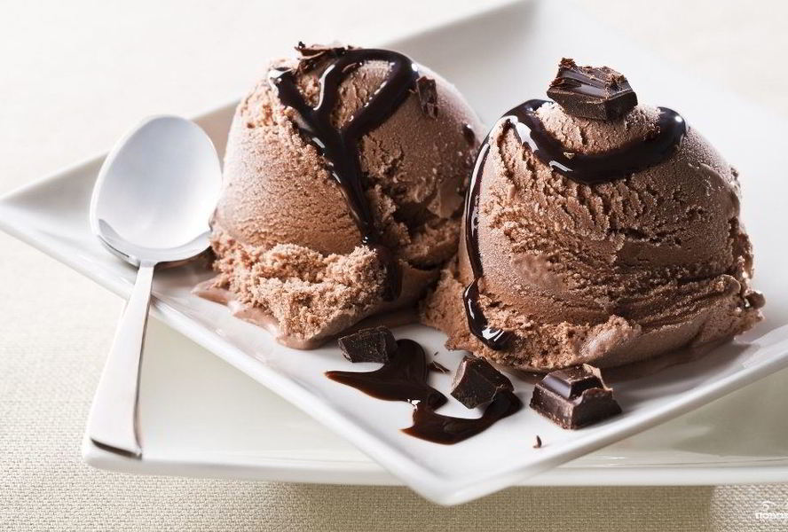 Домашнее шоколадное мороженое