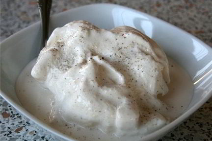 Домашнее ванильное мороженое