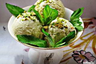 Фисташковое мороженое