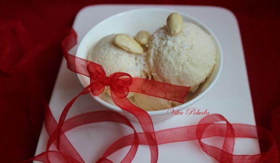 Рецепт кокосово-миндальное мороженое рафаэлло