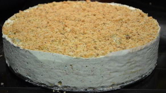 ШАГ 4. миндальный хрустящий торт-мороженое