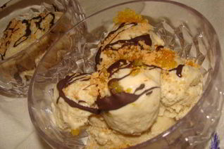 Мороженое Дуэт банана с апельсином