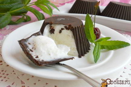 Мороженое молочное в шоколаде