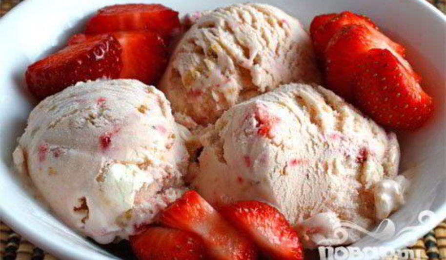 Рецепт мороженое пьяная клубника