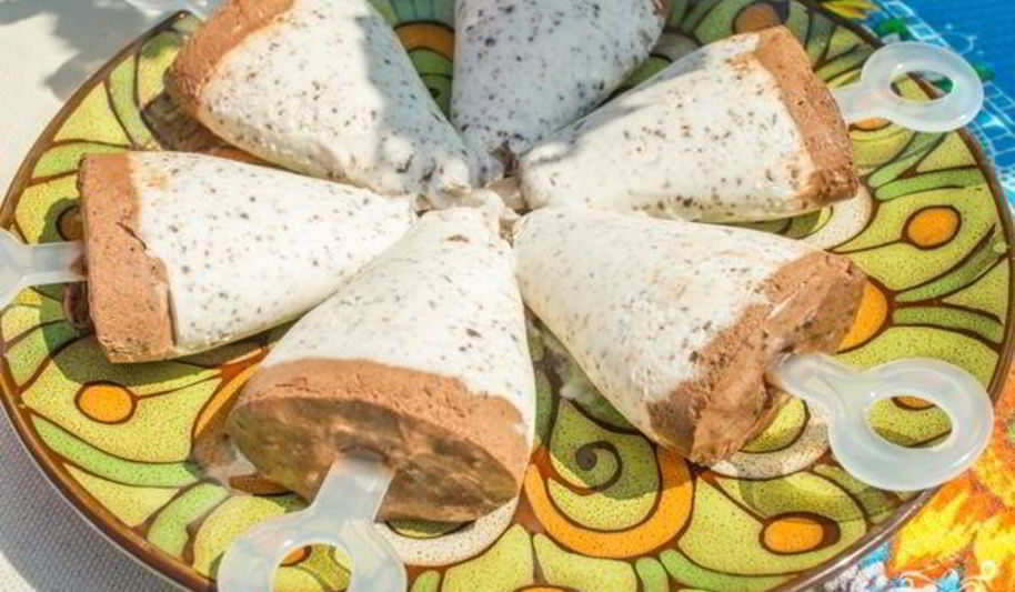 Рецепт мороженое с шоколадной крошкой