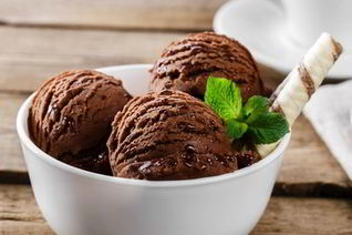 Мороженое со вкусом кофе