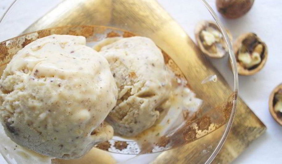 Рецепт ореховое мороженое с корицей