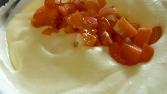 ШАГ 6. пломбир сливочный и абрикосовый