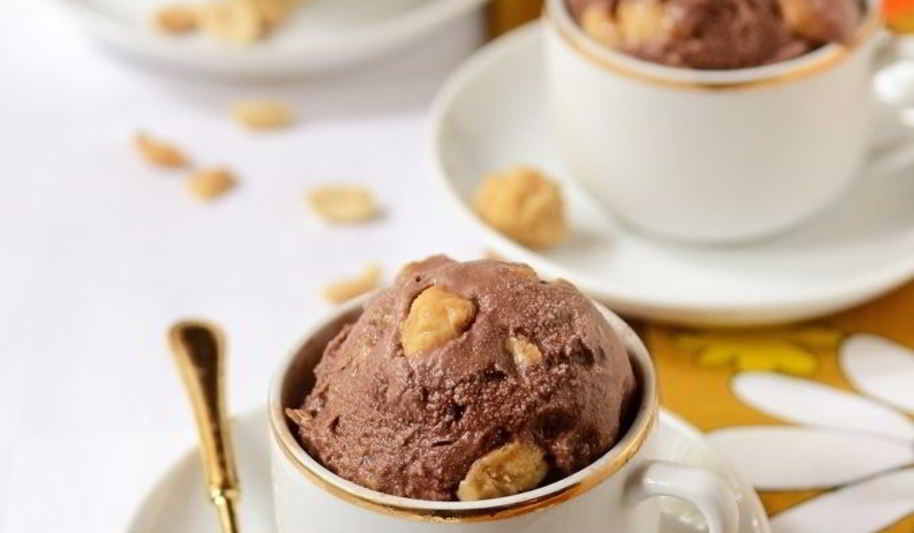 Рецепт шоколадно-арахисовое мороженое