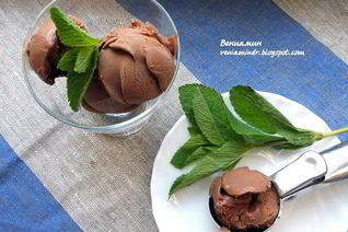 Шоколадно-мятное мороженое