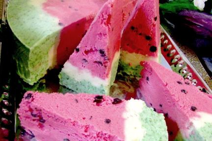 Торт-мороженое Арбуз
