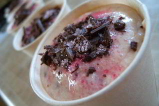 Вишневое мороженое с шоколадом