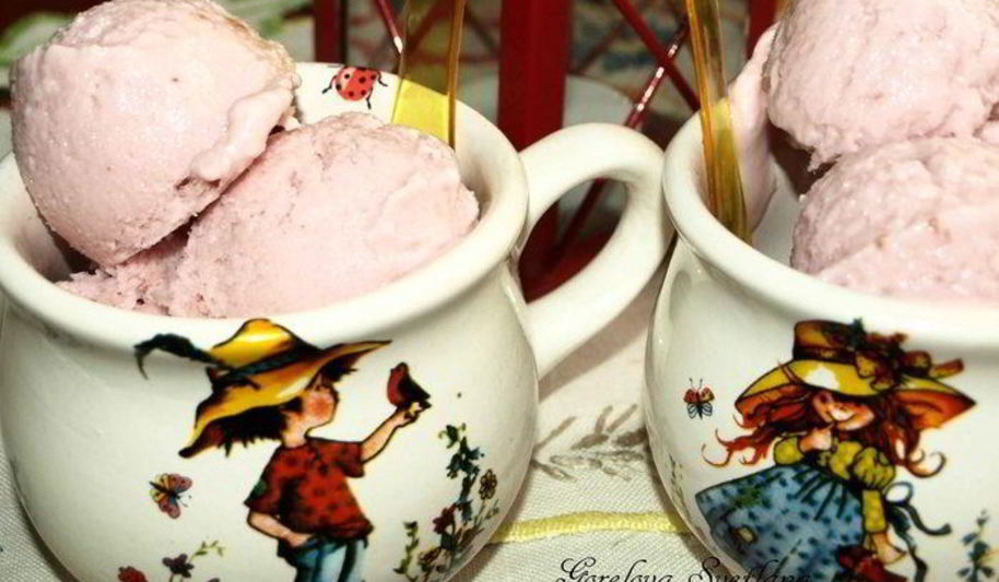 Рецепт вишневое творожно-йогуртовое мороженое