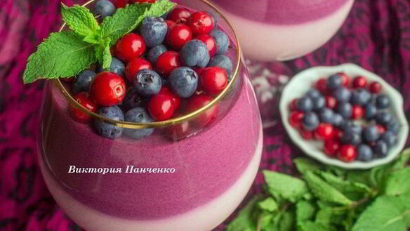 ШАГ 6. бруснично-черничный мусс