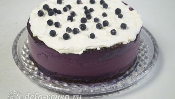 ШАГ 19. черничный муссовый торт