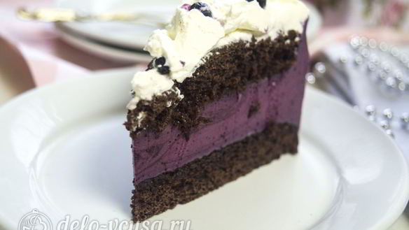 ШАГ 20. черничный муссовый торт
