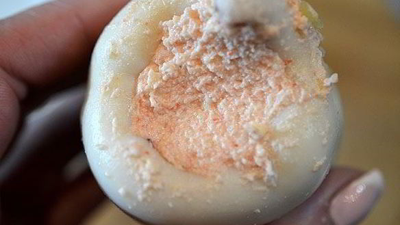 ШАГ 7. кальмар, фаршированный крабовым муссом