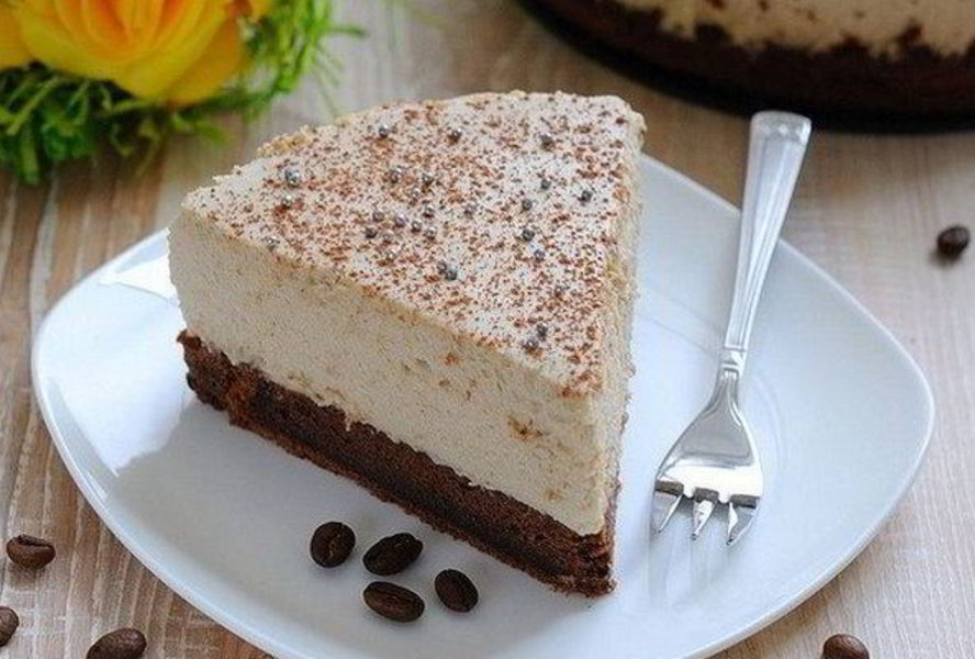 Кофейный торт-мусс по-домашнему